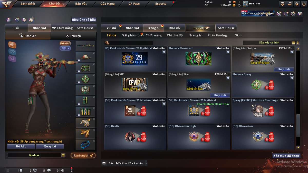 shop acc cf uy tin gia re